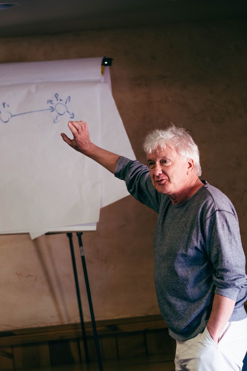 A speaker at the whiteboard